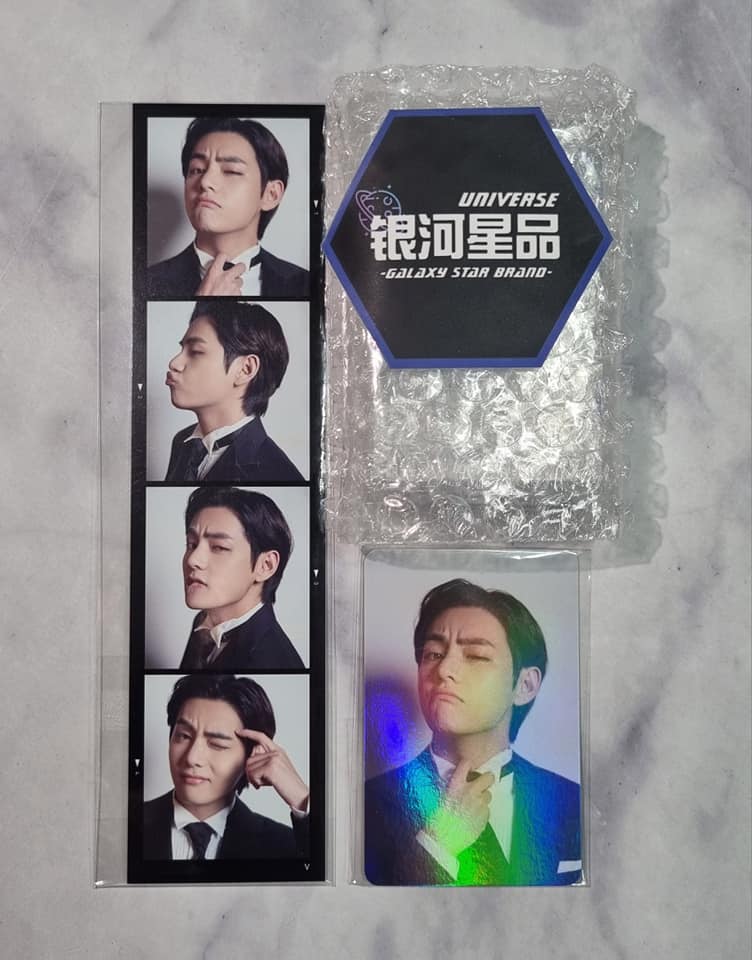 BTS 2021 The Fact China Taehyung Hologram, 4cut photo, Acrylic frame