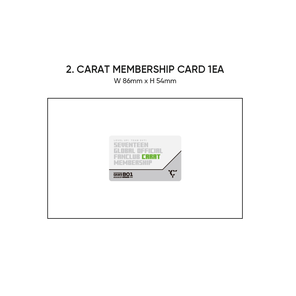 [PRE-ORDER] Seventeen Carat Membership Kit Tingi