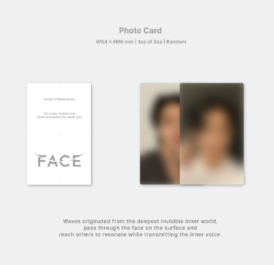 [ONHAND] Jimin (BTS) 'Face' New Single Album (Unsealed)