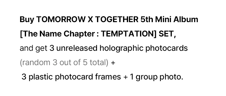 [ONHAND] TXT The Name Chapter : TEMPTATION