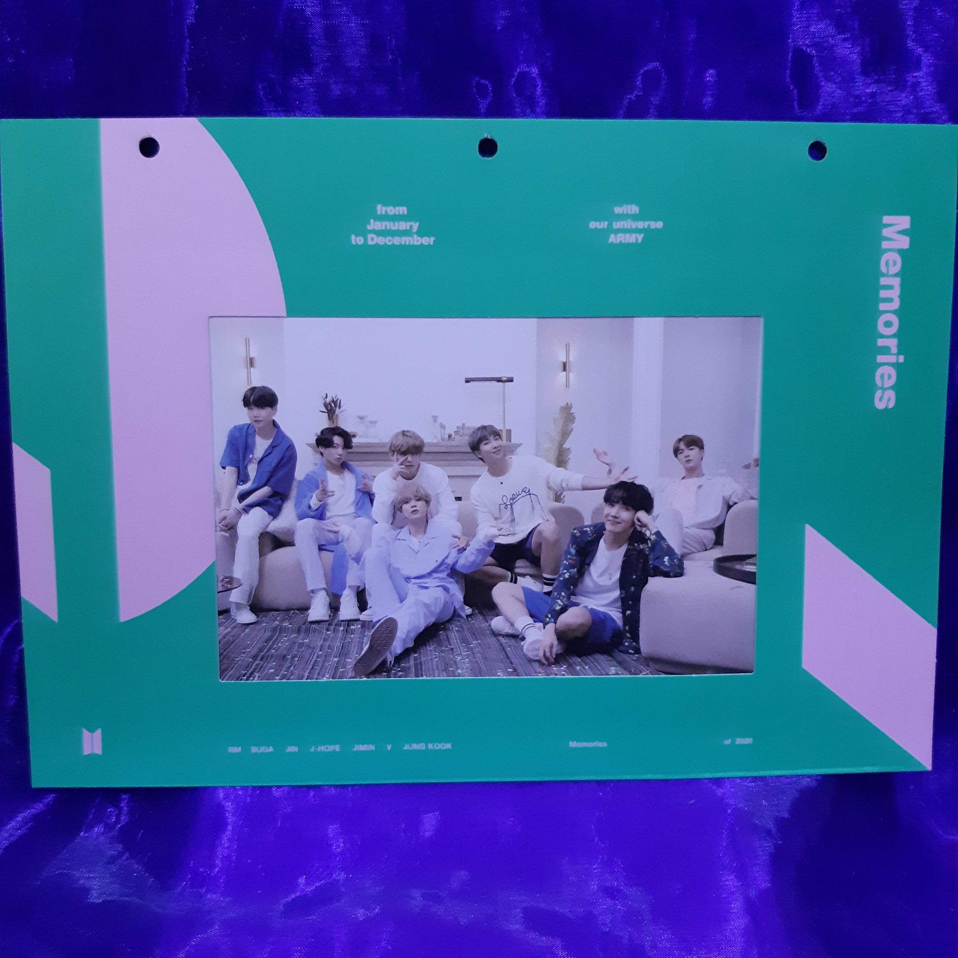 [ONHAND] BTS Memories of 2020 Paper Frame + Postcard - Macalde