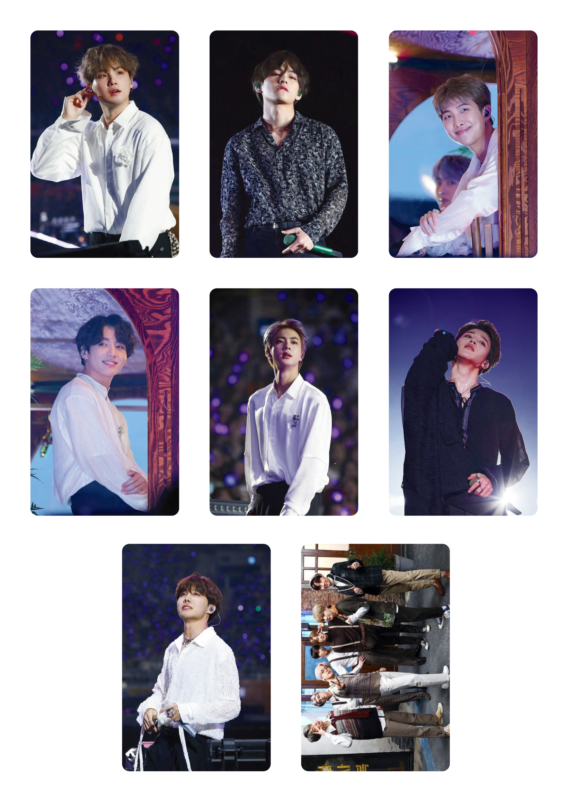 [Fan Made]BTS 5Th Muster Photocard Set Matte - Macalde