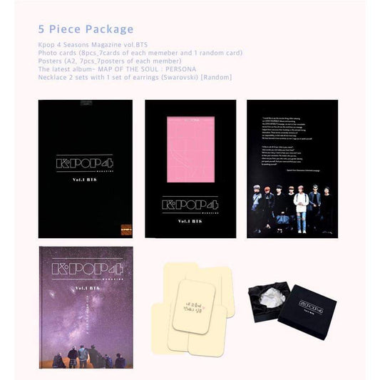 [ONHAND] K.POP 4 Seasons Magazine Package Volume 1. with BTS (Sealed) - Macalde