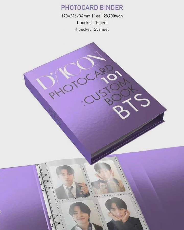 [PRE-ORDER] D'icon Photocard 101: Custom Book BTS - Macalde
