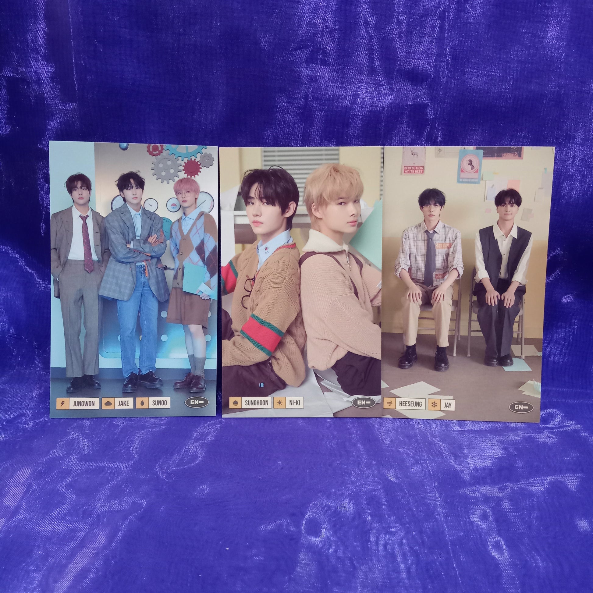 [ONHAND] ENHYPEN Jungwon + Unit Weather Lab Card Set - Macalde