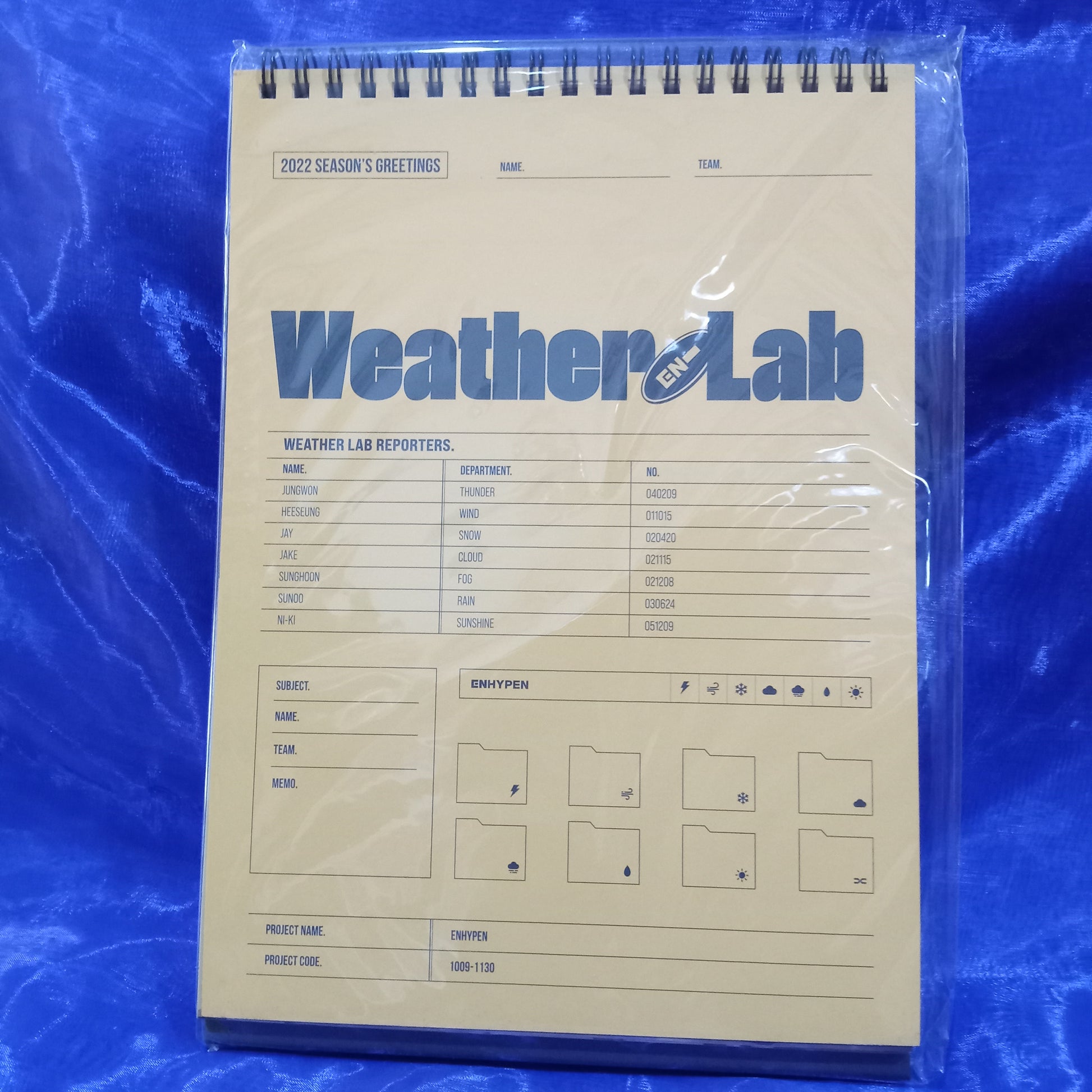 [ONHAND] ENHYPEN Weather Lab Calendar (Sealed) - Macalde