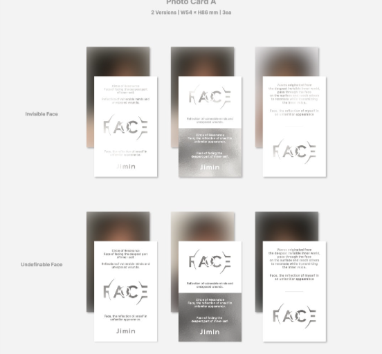 [ONHAND] Jimin (BTS) 'Face' New Single Album (Sealed)
