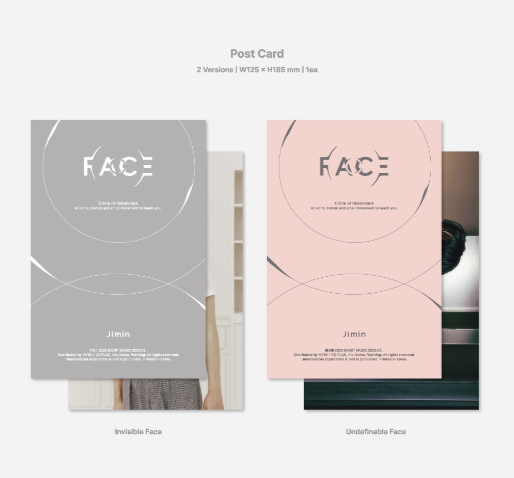 [ONHAND] Jimin (BTS) 'Face' New Single Album (Sealed)