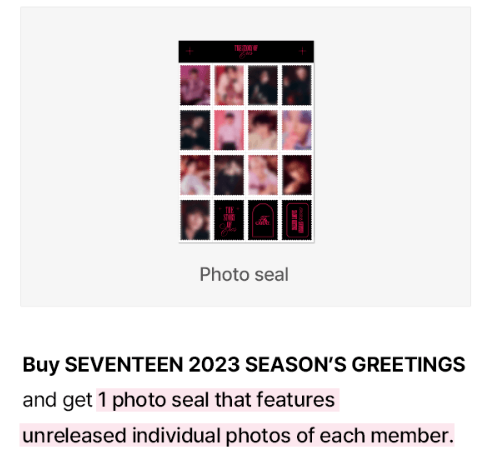 [PRE-ORDER] Seventeen 2023 Season's Greetings