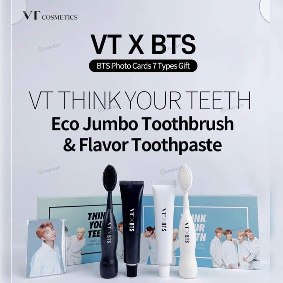 [PRE-ORDER] VT x BTS Think Your Teeth Random Version (White/Black) - Macalde