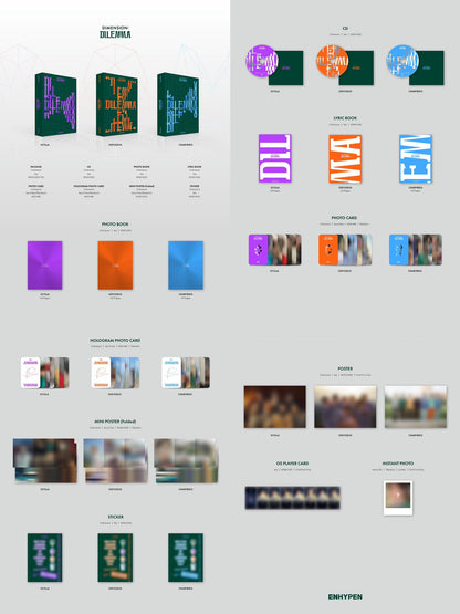 [PRE-ORDER] ENHYPEN 1st Studio Album - “Dimension : Dilemma” (Sealed) - Macalde